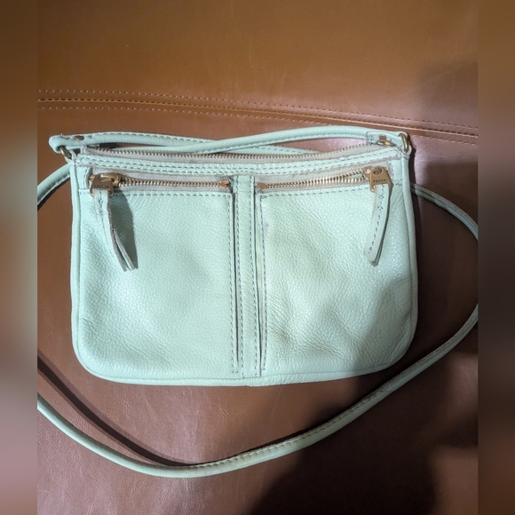 Fossil Erin Small Zip Top Crossbody Bag Mint Green - Picture 2 of 10